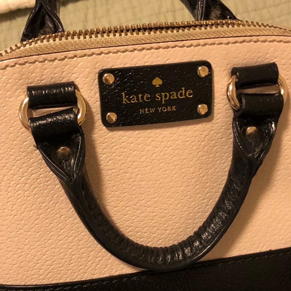 Kate Spade cream and white purse + wallet